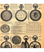 1969 Coin Silver American Watches 1901 Repro Advertisement Sears Jewelry... - $464.13 MXN