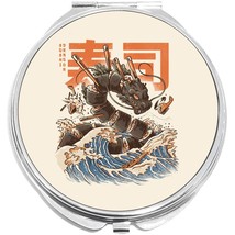 Japanese Sushi Dragon Compact with Mirrors - Perfect for your Pocket or Purse - £9.40 GBP