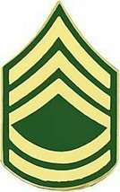 ARMY E-7 SERGEANT FIRST CLASS  MILITARY RANK LAPEL  PIN - $14.24