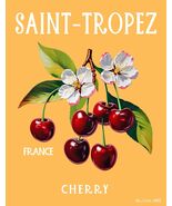 CHERRY FRUIT POSTER - SAINT TROPEZ - KRUGERS POSTERS (24x36inch) - $19.00+