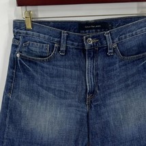 Calvin Klein Jean Shorts Size 8 Dark Blue Denim Womens - £18.61 GBP