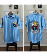 Lrg 1947 The Fresh Outdoors Embroidered Shirt Sleeve Button Shirt Blue 2XL - $53.56 CAD