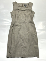 Banana Republic Italian Fabric Women Gray Cocktail Dress Stretch Sz 6 Sleeveless - £16.37 GBP