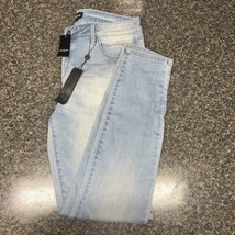 NWT bebe Heartbreaker Skinny Jeans - Clean Aqua Wash Size 31 - Light Blue Demin - £23.92 GBP