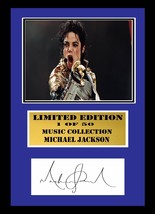 Michael Jackson Signed Mount Framed 8 - £12.59 GBP