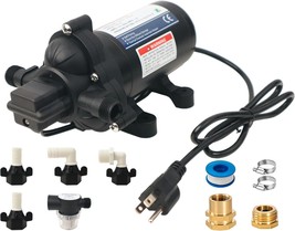 T33 Automatic On-Demand Diaphragm Pump 115Vac, 4.0Gpm, 45Psi, Industrial, Garden - $76.99