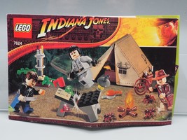 LEGO 7624 Indiana Jones Dschungel Duel Anleitung Manuell - $24.92