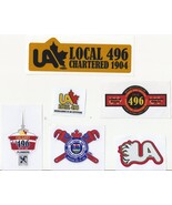 UA PLUMBERS PIPEFITTERS STEAMFITTERS Local 496 Calgary Canada STICKER LOT - $24.99