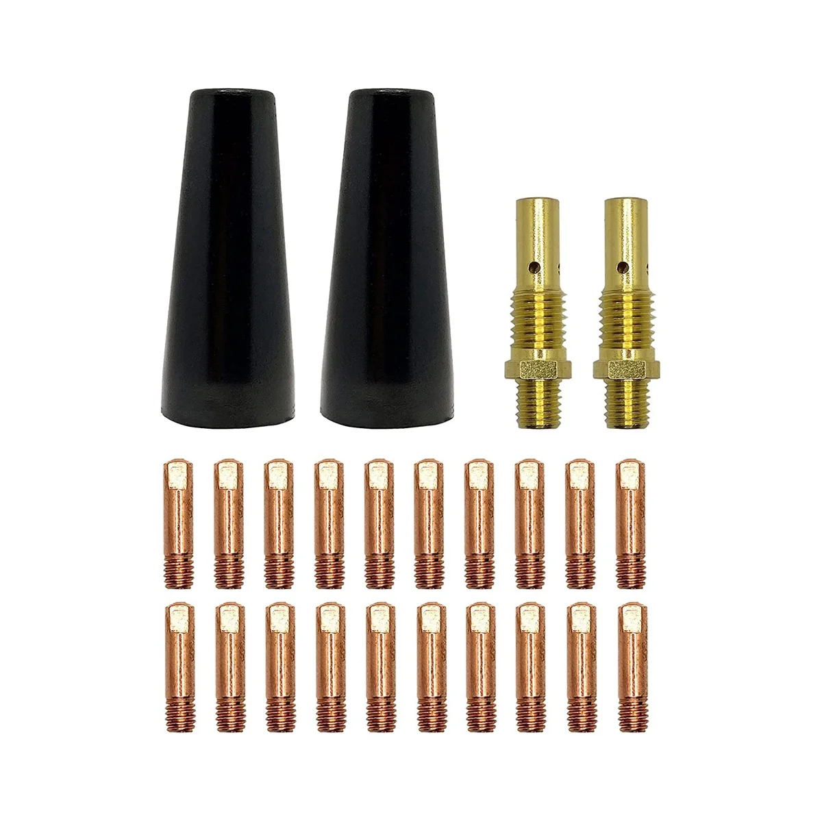 24 PCS Gasless Nozzle Tips Kit, for Magnum 100L &amp; Weld-Pak 100HD 125HD 140HD MIG - £50.76 GBP