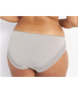CACIQUE Cotton Hipster Panties Lace Trim PLUS 30/32 NOVA GRAY Grey Lane ... - £13.74 GBP