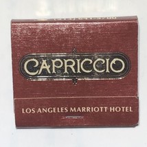 Capriccio Marriott Hotel Los Angeles California Match Book Matchbox - £4.66 GBP
