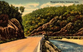 Torrington Connecticut~Naugatuck Valley Roadway~Vintage Linen Postcard-BK41 - £1.58 GBP