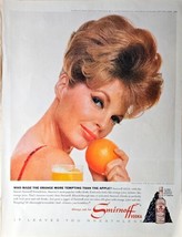 Julie London Smirnoff vodka orange juice -1964 Vintage Print Ad - $10.12