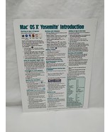 Mac OS X Yosemite Introduction Laminated Reference Sheet - $10.85 CAD