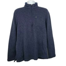 Woolrich Sweater Blue Long Sleeve 1/4 Zip Mens Size XL - £18.99 GBP