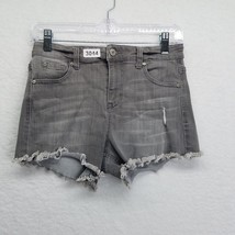 Altard State Womens Cut Off Shorts Size 7 Charcoal Gray Distressed Stretch - £16.46 GBP