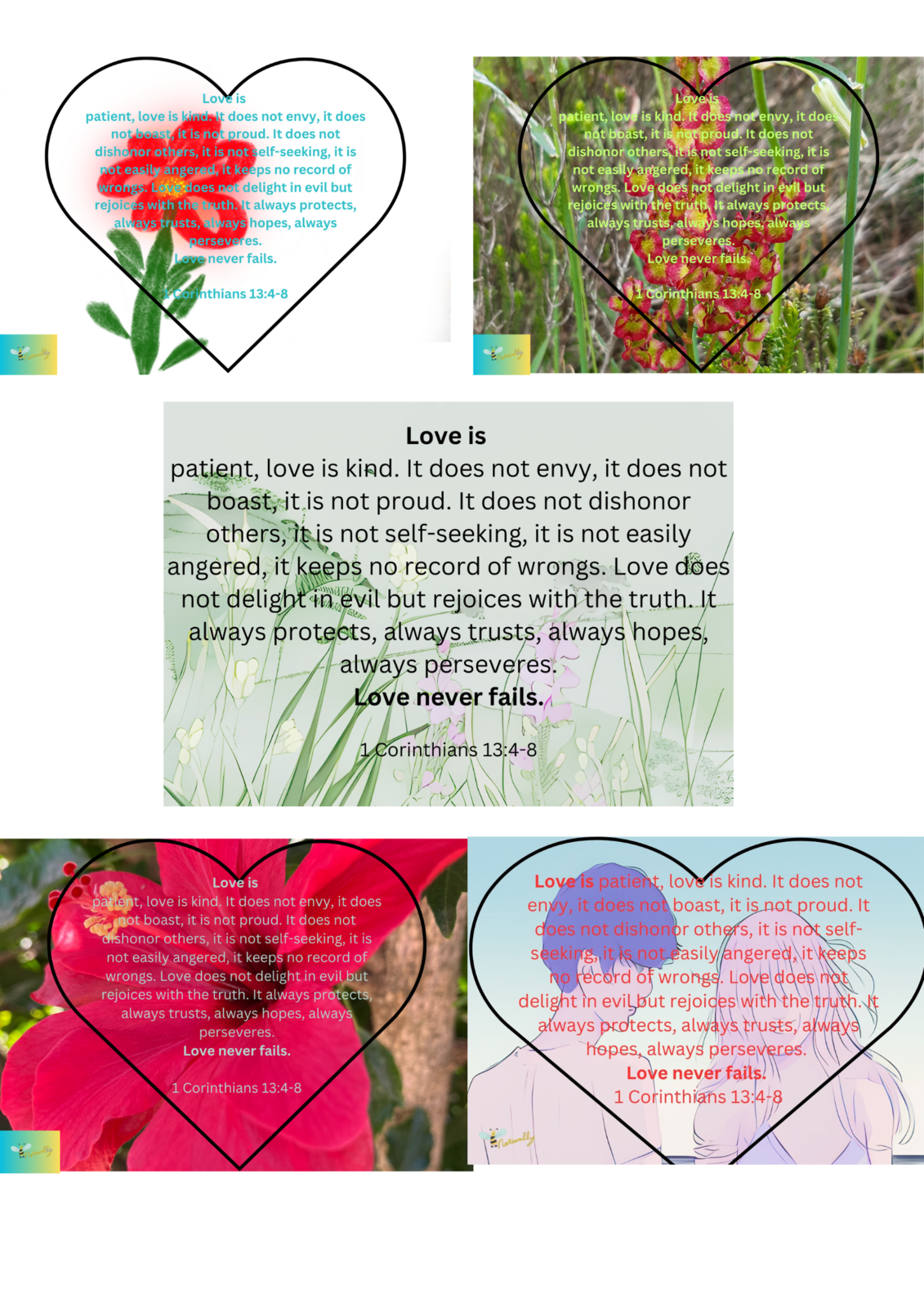 Valentines Love is Bundle of 5 digital downloads - $5.98