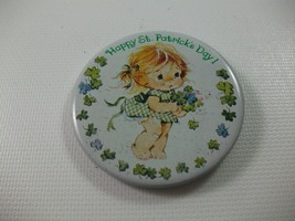 Happy St Patrick&#39;s Day 2.25&quot; Vintage Pinback Pin Button - £2.25 GBP