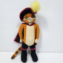 Puss in Boots Kitty Orange Kitty Cat Plush Stuffed Universal Studios Shrek 10&quot; - £23.60 GBP