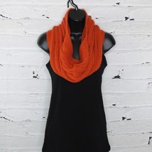 Duncan Street Designs Hand Knit Raised Rib Cowl Neckwarmer One Size Burnt Orange - £12.98 GBP