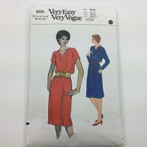 Vintage Vogue 8225 Very Easy Misses Dress Sewing Pattern Cowl Neck Size 6 8 10 - £15.72 GBP