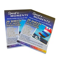 2 Special Moments Digital Photo Paper Ink Jet Printer Matte 20 Sheets ea 4 X 6  - £13.62 GBP