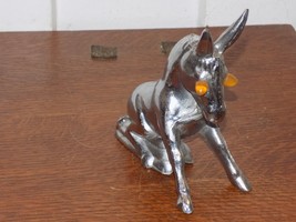 Vintage Lighted Donkey Metal Hood Ornament - $2,562.44 MXN
