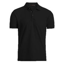 Black Men&#39;s Causal Cotton Polo Dri-Fit T Shirt Jersey Short Sleeve Sport... - £17.22 GBP