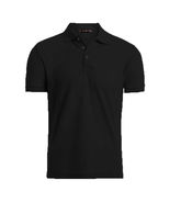Black Men's Causal Cotton Polo Dri-Fit T Shirt Jersey Short Sleeve Sport Casual  - £17.50 GBP
