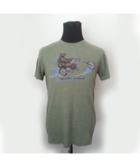 Lucky Brand California Wildlife graphic T-shirt Size M ( 21x29&quot;) Green S... - £16.06 GBP