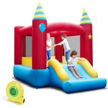 Inflatable Kids Bounce Castle with 480W Blower - Color: Multicolor - $246.99