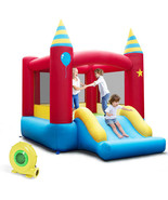 Inflatable Kids Bounce Castle with 480W Blower - Color: Multicolor - €210,67 EUR