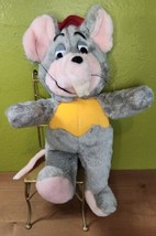 Chuck E. Cheese - Pizza Time Theatre Inc Made in USA VTG 1980s 15&quot; Plush Toy - £108.98 GBP