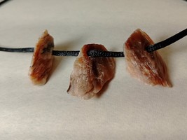 VOLCANIC JASPER NECKLACE 3pc - $1,876.03 MXN