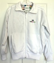 Limited ED-Adidas W3 Adicolor 1990s Track Sweat Shirt Jacket Sz Small Box Patch - £37.97 GBP