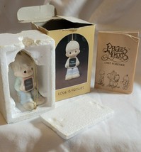 Precious Moments Christmas Ornament W Box Christmas 1983 &quot;Love Is Patien... - $7.91