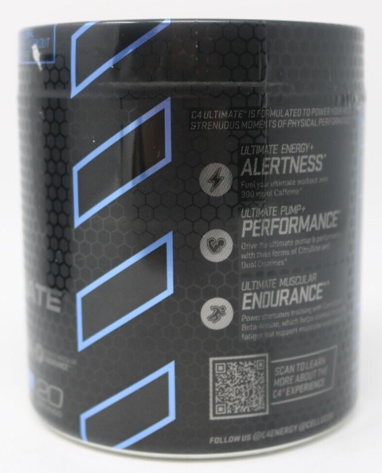 Cellucor C4 Ultimate PreWorkout Performance IcyBlue Razz 11.5oz Exp08
