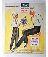 Farah Farek Fortrel Zantrel mens slacks clothing-1962 Vintage Print Ad - $192.27 MXN