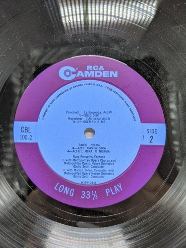 The Art Of Rosa Ponselle 2 Piece Vinyl Record Set - $9.89