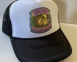 Vintage Smoke Columbian Hat Weed Trucker Hat snapback Black Partying Hat... - $17.56