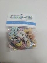 Buttons Galore &amp; More - &quot;Baby Boy&quot; Baby Shower, Crafts, Novelty- 50 buttons! - £6.25 GBP