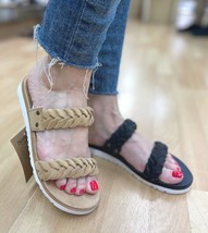 BearPaw Thessa Flat Braided Comfort Slide Sandal Choose Sz/Color - $54.00