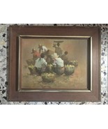 Vtg 1975 Filipino Oil Painting, Philippine Merchants in Market, R. Polul... - €223,05 EUR