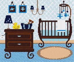 Pepita Needlepoint Canvas: Baby Boy Nursery, 12&quot; x 10&quot; - £68.74 GBP+