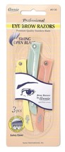 Annie Professional Eye Brow Razors Premium Quality Stainless Blade Swing Open Bl - £11.15 GBP