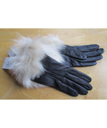 UGG Smart Gloves Toscana Shearling Cuff Chestnut or Stormy Grey Large NE... - $94.99