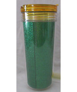 Davids Tea FAVOURITE TUMBLER TRITAN GLITTER TROPICAL GREEN with straw &amp; ... - $52.32