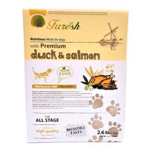 Furesh Dry Dog Food w/ Premium Duck &amp; Salmon, 2.6 lbs (All Stages) - 4 BOXES - £47.96 GBP