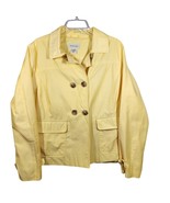 St Johns Bay X-Lg Spring Yellow Double Breasted Button Front Belted Line... - $626.07 MXN