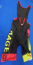 DESIGNER RAGE FACTORY CYCLING BLACK RED &amp; YELLOW SUIT SIZE LARGE - $28.79
